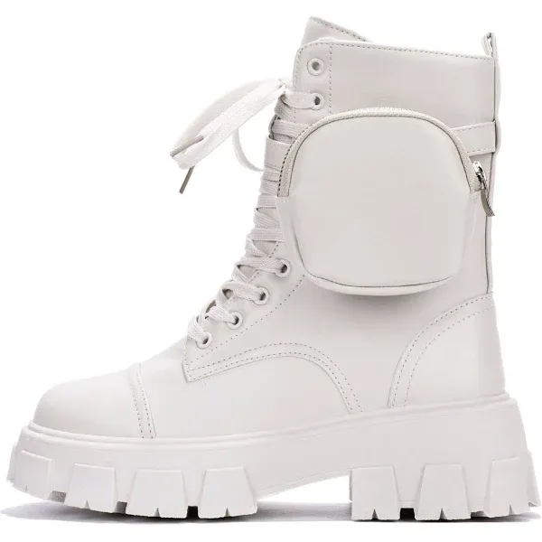 Cape Robbin MonaLisa Combat Boots for Women, Platform with Chunky... 