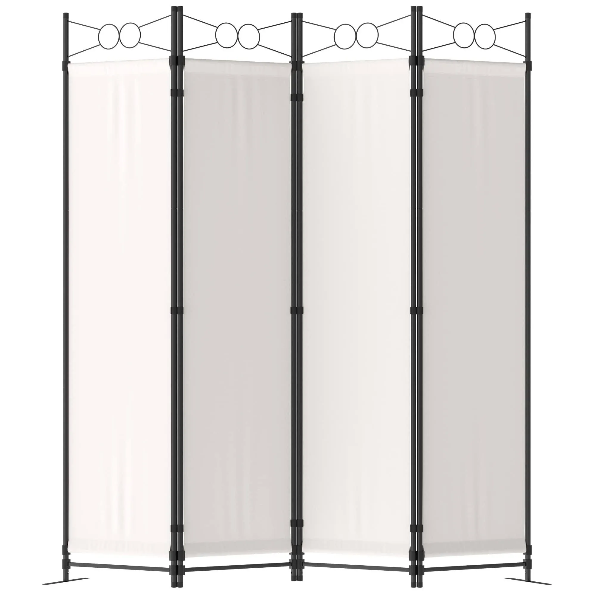 Room Divider and Folding Privacy Screens 4 Panel Partitions Wall Dividers Por...