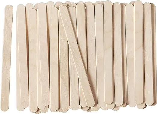  4.5 Inch Wooden Multi-Purpose Popsicle Sticks for Crafts, ICES, 1000 Count