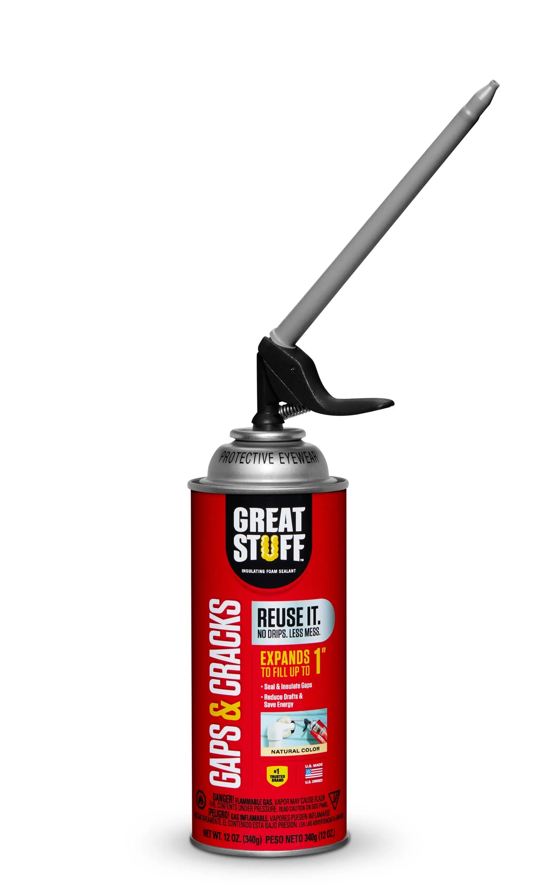 Great Stuff 12 oz Gaps & Cracks Smart Dispenser Insulating Foam Sealant