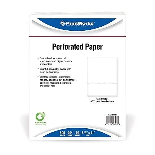 Printworks Professional Perforated Paper Invoices