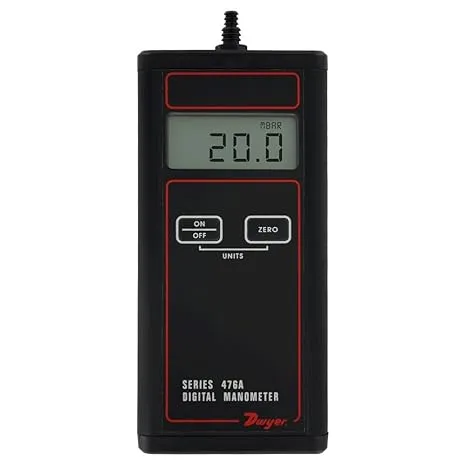 Dwyer® Single Low Pressure Digital Manometer Handheld, 476A-0, -20-0-20 Inc