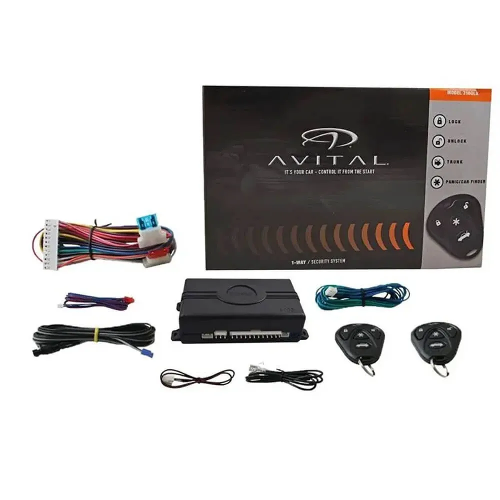 Brand New Avital 3100LX 3100LX 1-Way Security System without Siren