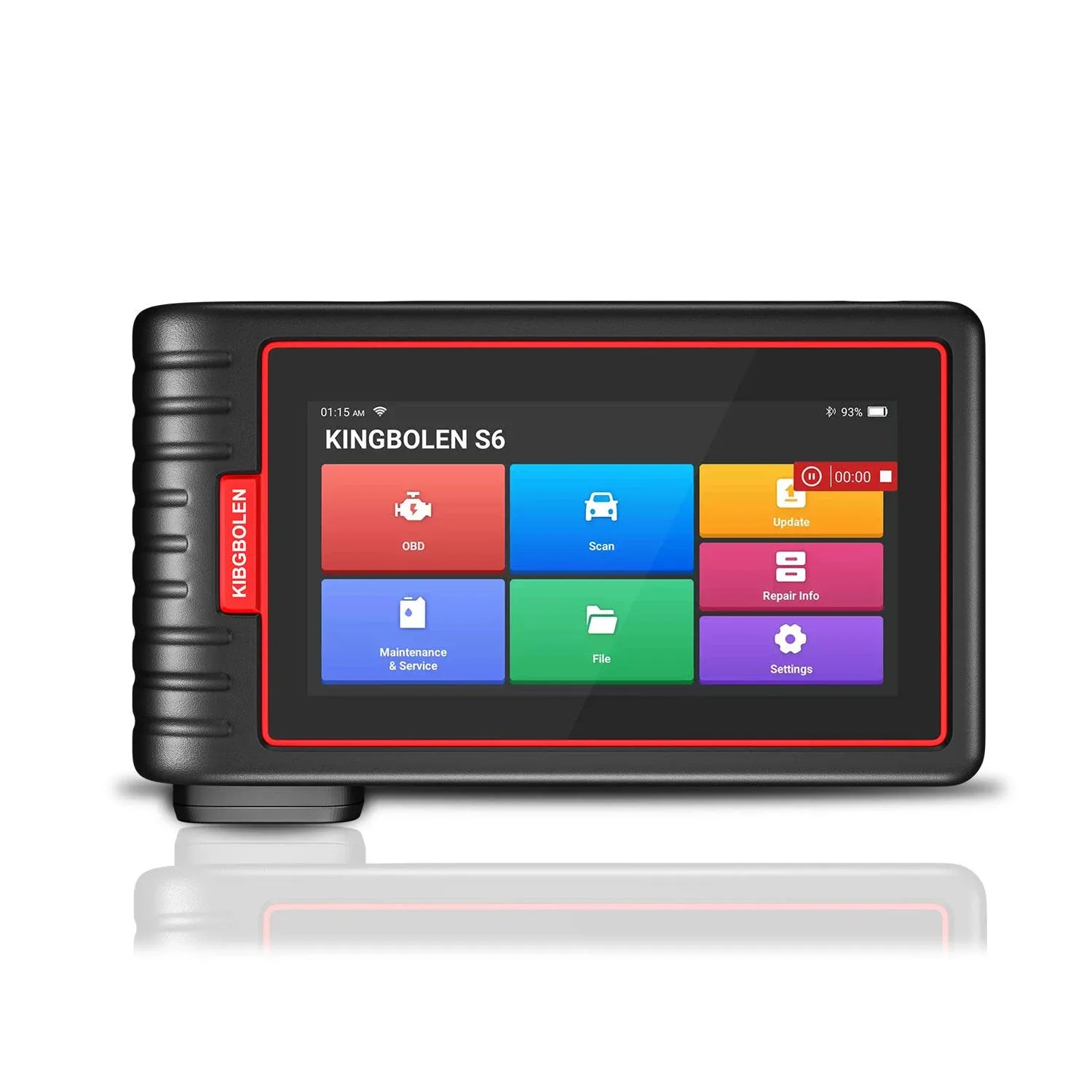 Kingbolen S6 OBD2 Scanner, Bluetooth All System Code Reader Car Diagnostic To...