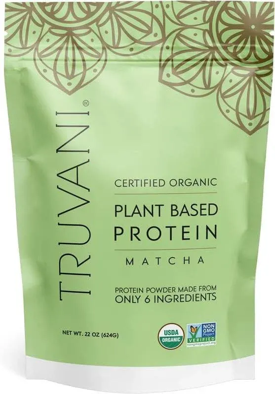 Truvani Organic Matcha Plant-Based Protein Powder