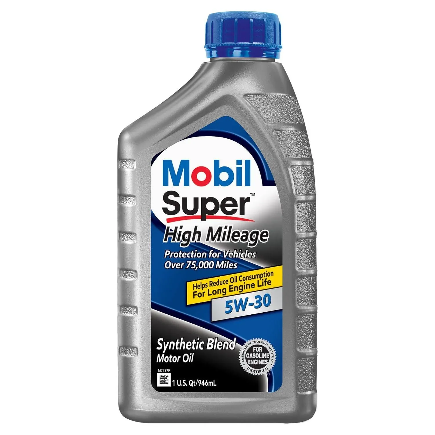 Mobil Super (112906-6PK) High Mileage 5W-30 Motor Oil - 1 Quart, (Pack of 6)