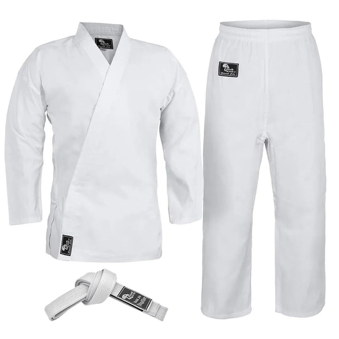 Hawk Sports Karate Uniform for Kids & Adults Lightweight Student Karate Gi Martial Arts Uniform with Belt