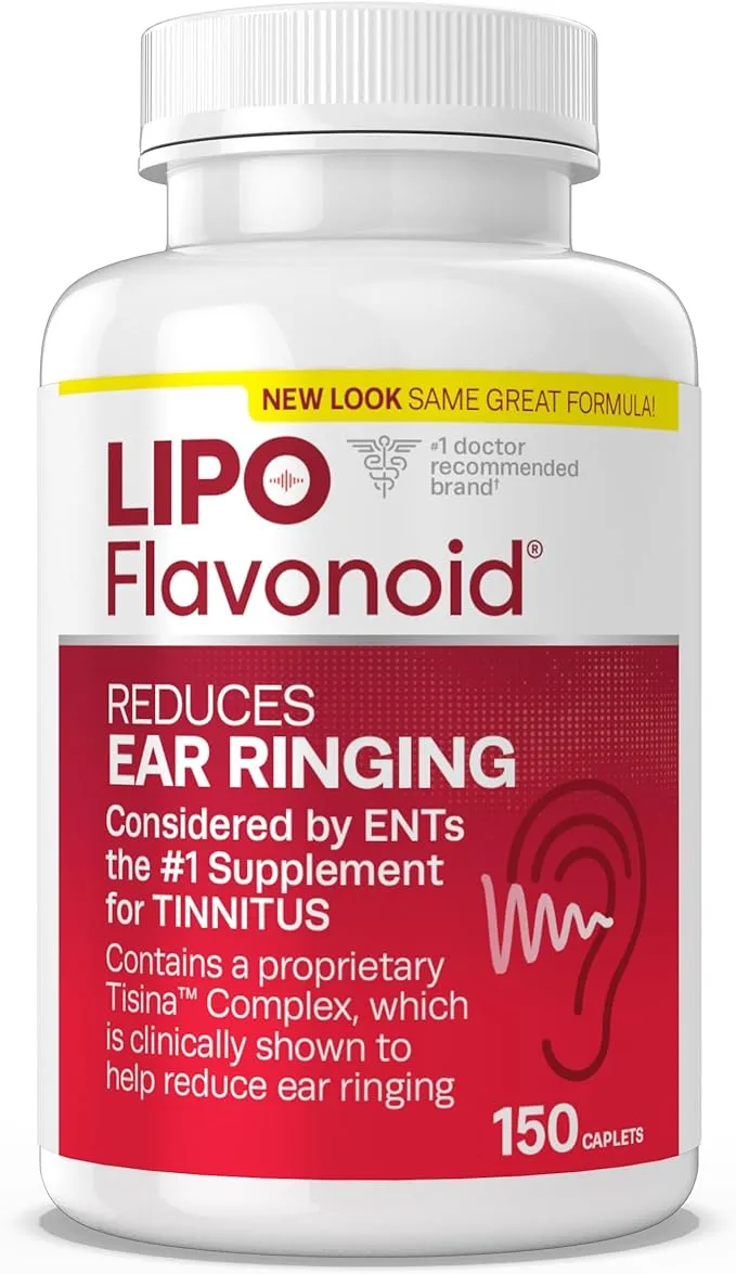 Lipo-Flavonoid Plus, Alivio Del Tinnitus para el Zumbido de los Oídos, Suplemento de Salud, 100 Cápsulas