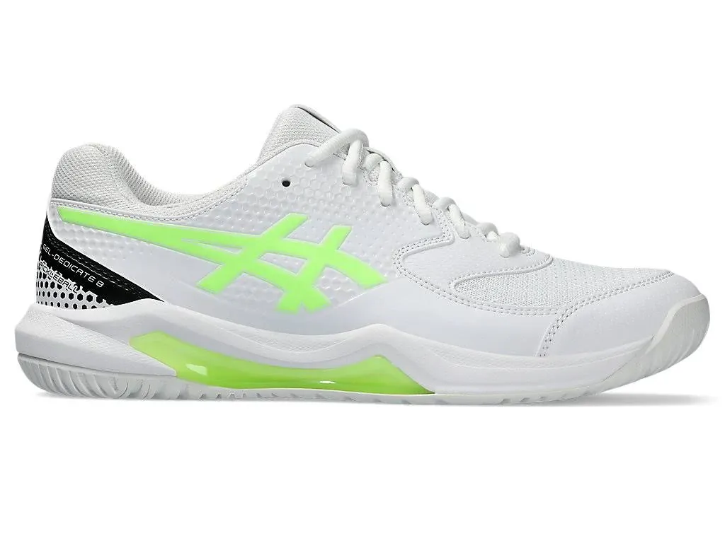 ASICS Men's Gel-Dedicate 8 Pickleball White/Lime Burst / 8