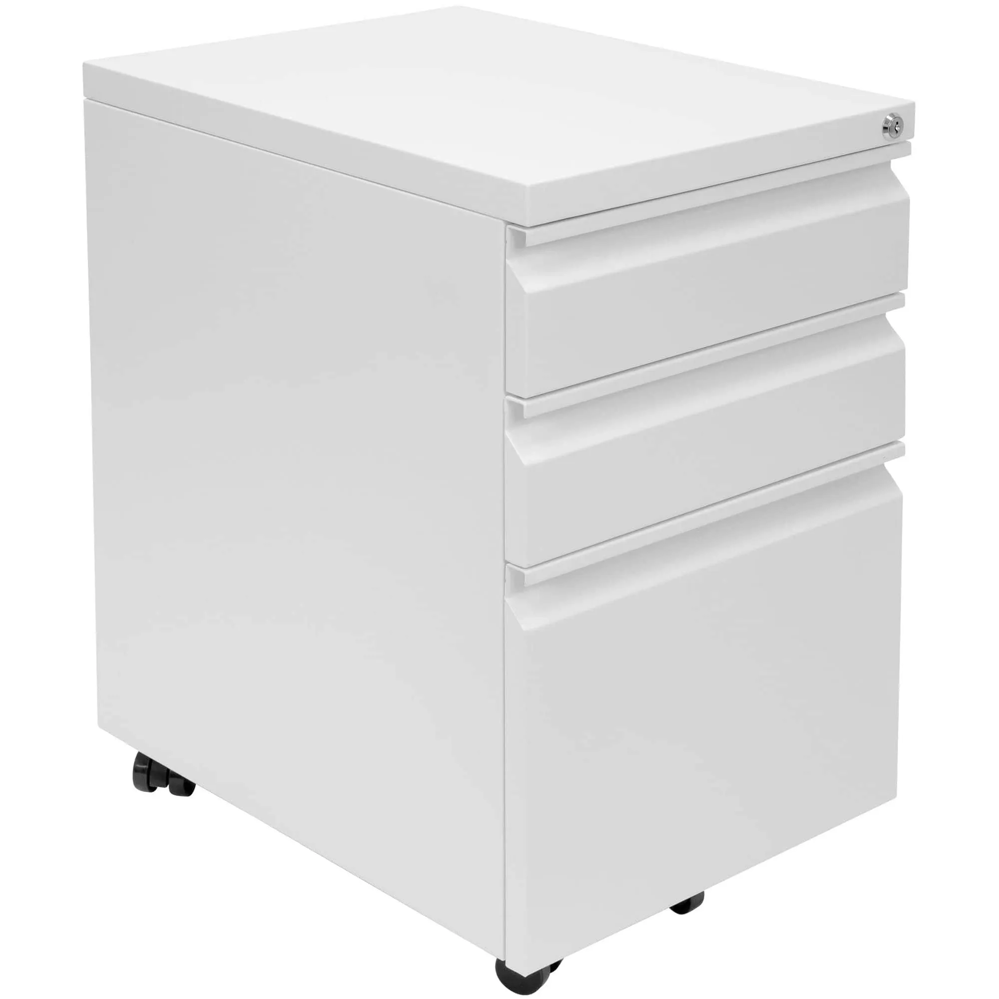 3 Drawer Mobile File Cabinet with Lock