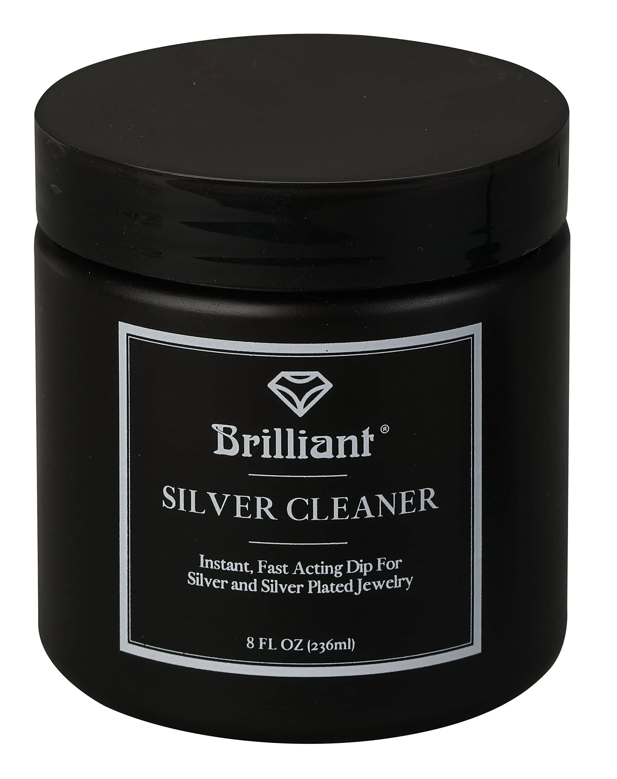 Brilliant Silver Dip Cleaner Black 8 Oz