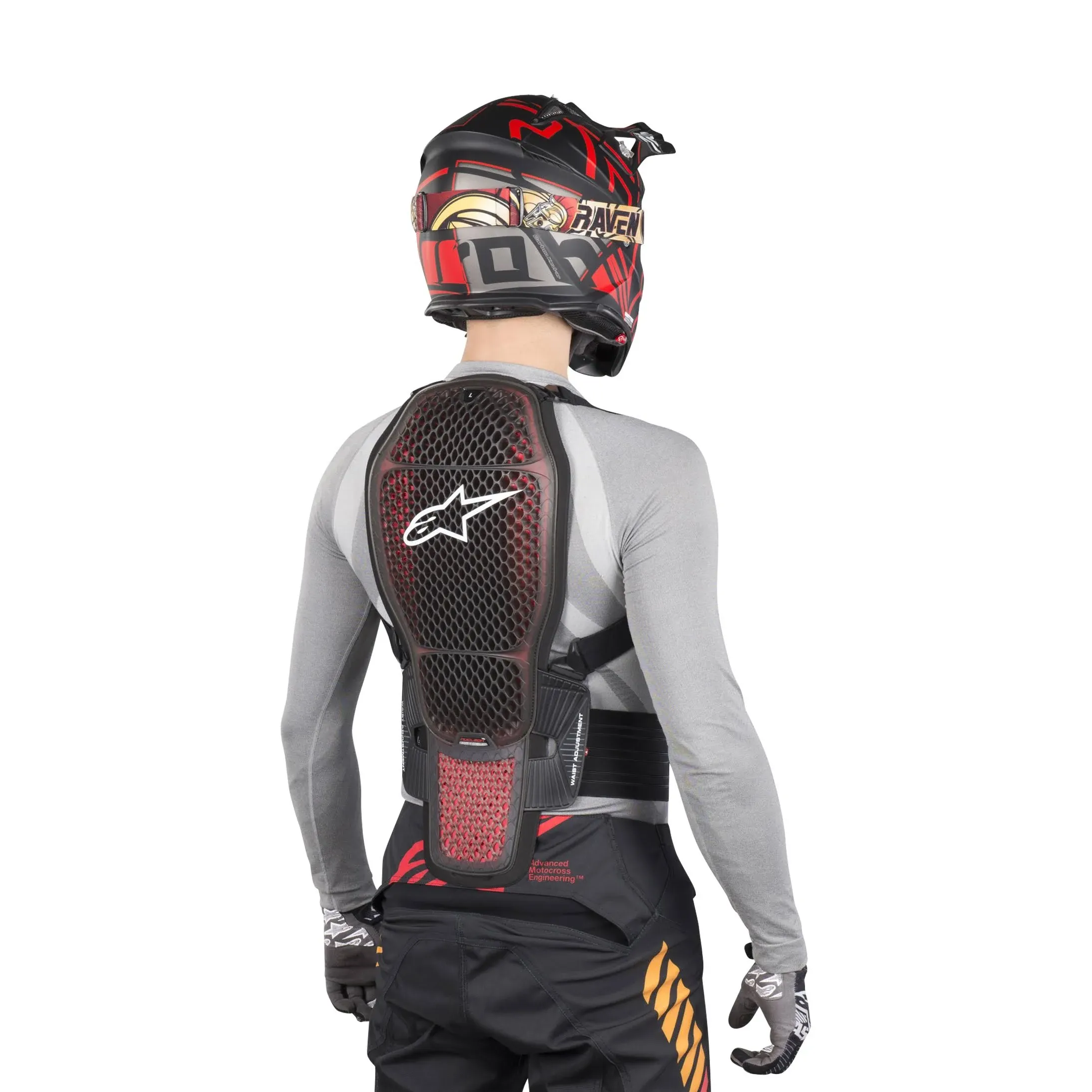 Alpinestars Nucleon KR-1 Cell Back Protector (Large, Red/Black)