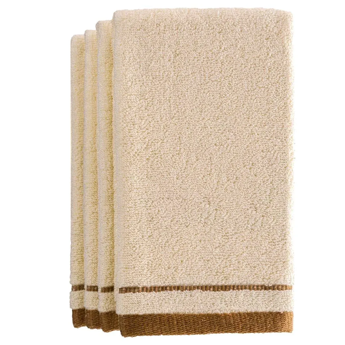 Creative Scents Cotton Fingertip Towels Set - 4 Pack - 11 x 18 Inches Decorative ...