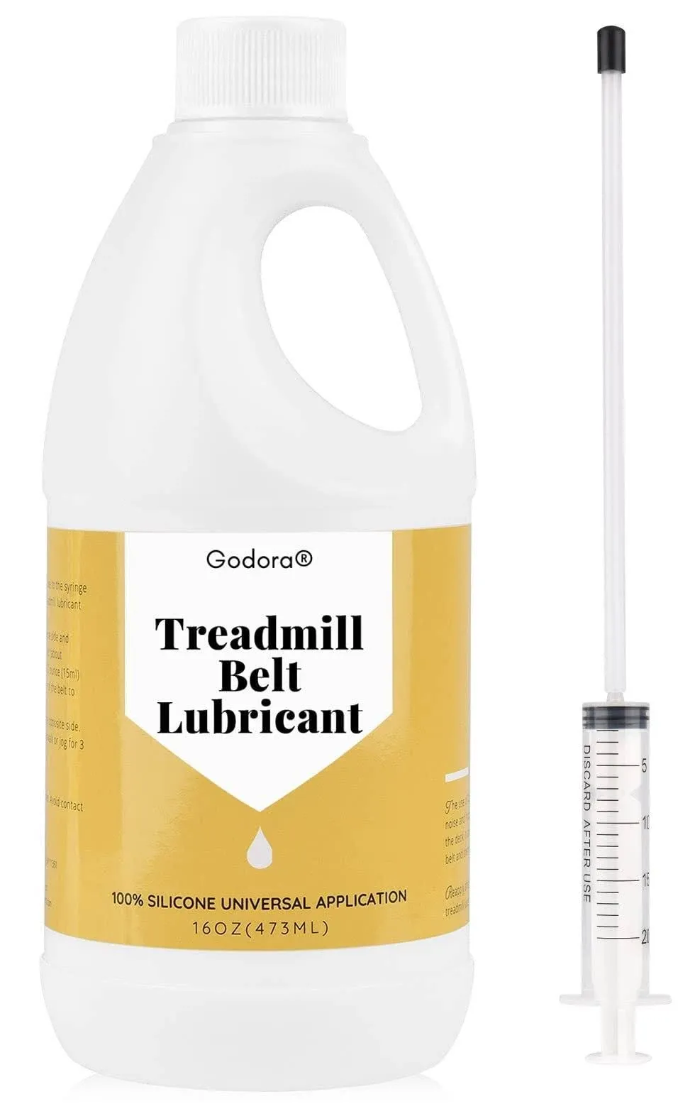 100% Silicone Treadmill Lubricant/Treadmill Lube, 16 Ounces Premium Silicone Oil for Treadmill Belt Lubrication, Easy to Apply Treadmill Belt Lubricant Oil, Suitable for Nearly All Type of Treadmills