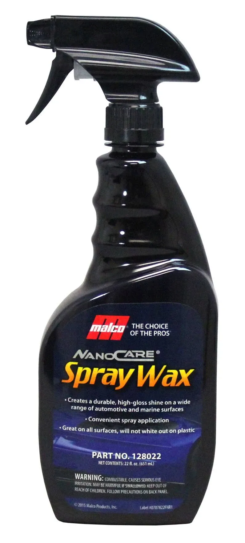 Malco Nano Care Spray Wax - Interior and Exterior Car Wax/Provides Long-Lasting Shine and Protection Both Inside and Outside Vehicle / 1 Gallon (128001)