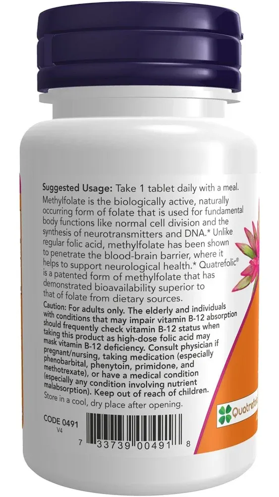 National Nutrition Methyl Folate 1000 mcg 90 Tablets