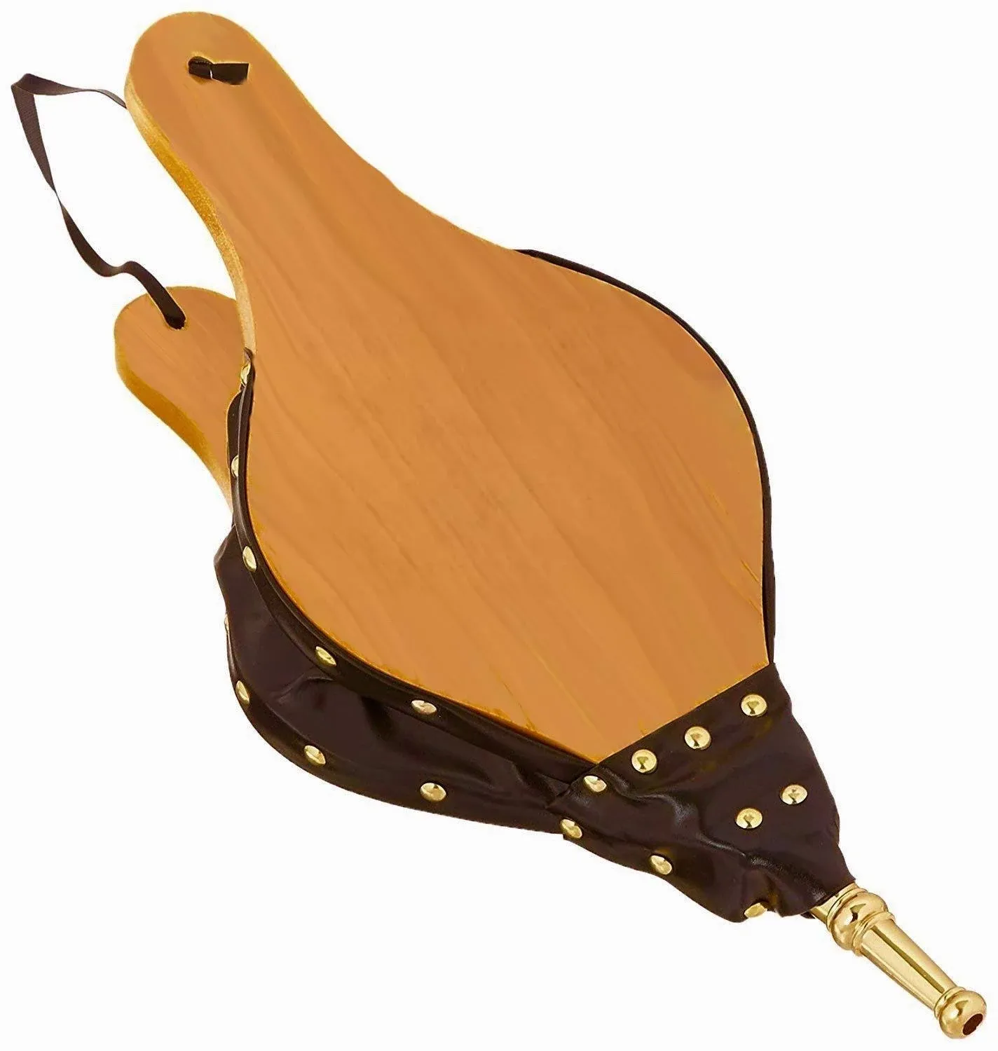 Rocky Mountain Goods Fire Bellows - Oak Wood / Leather - Loop for Hanging