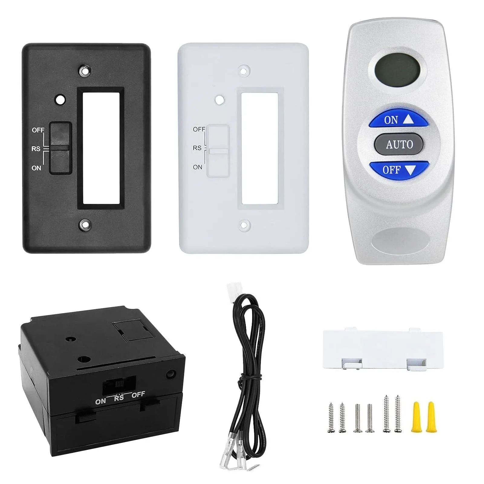 DEEKOOL Fireplace Remote Control Kit RCST, On/Off Thermostat LCD Compatible with Ambient, Majestic, Monessen, Vermont Castings Gas Valve Fireplaces