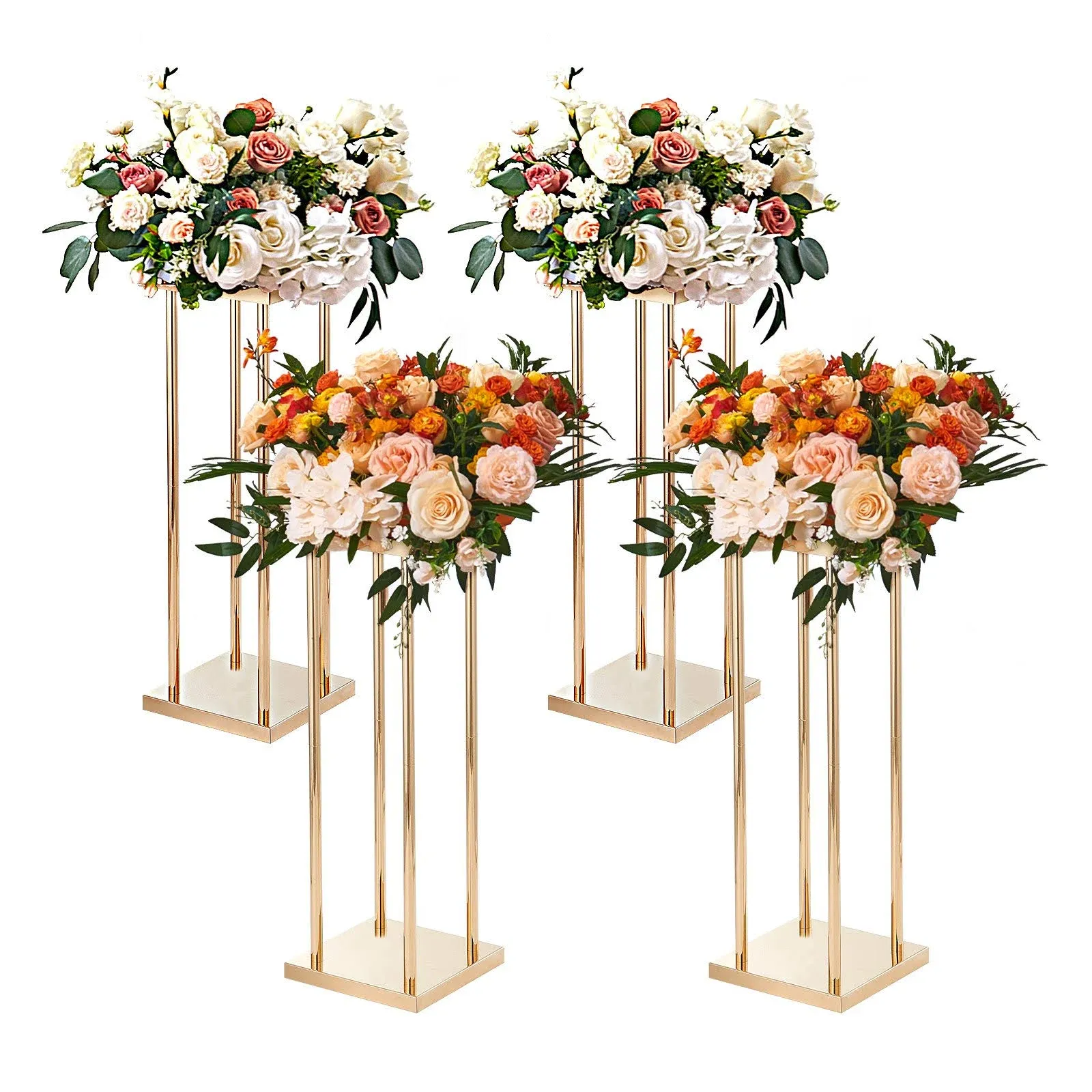 VEVOR 4PCS Column Wedding Flower Stand Cylindrical Display Rack 23.6inch Metal - Contemporary - Decorative Objects And Figurines - by VEVOR OFFICIAL STORE | Houzz