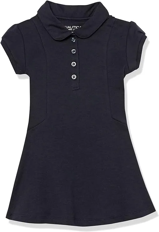 Big Girls Uniform 2 Tone Interlock Dress