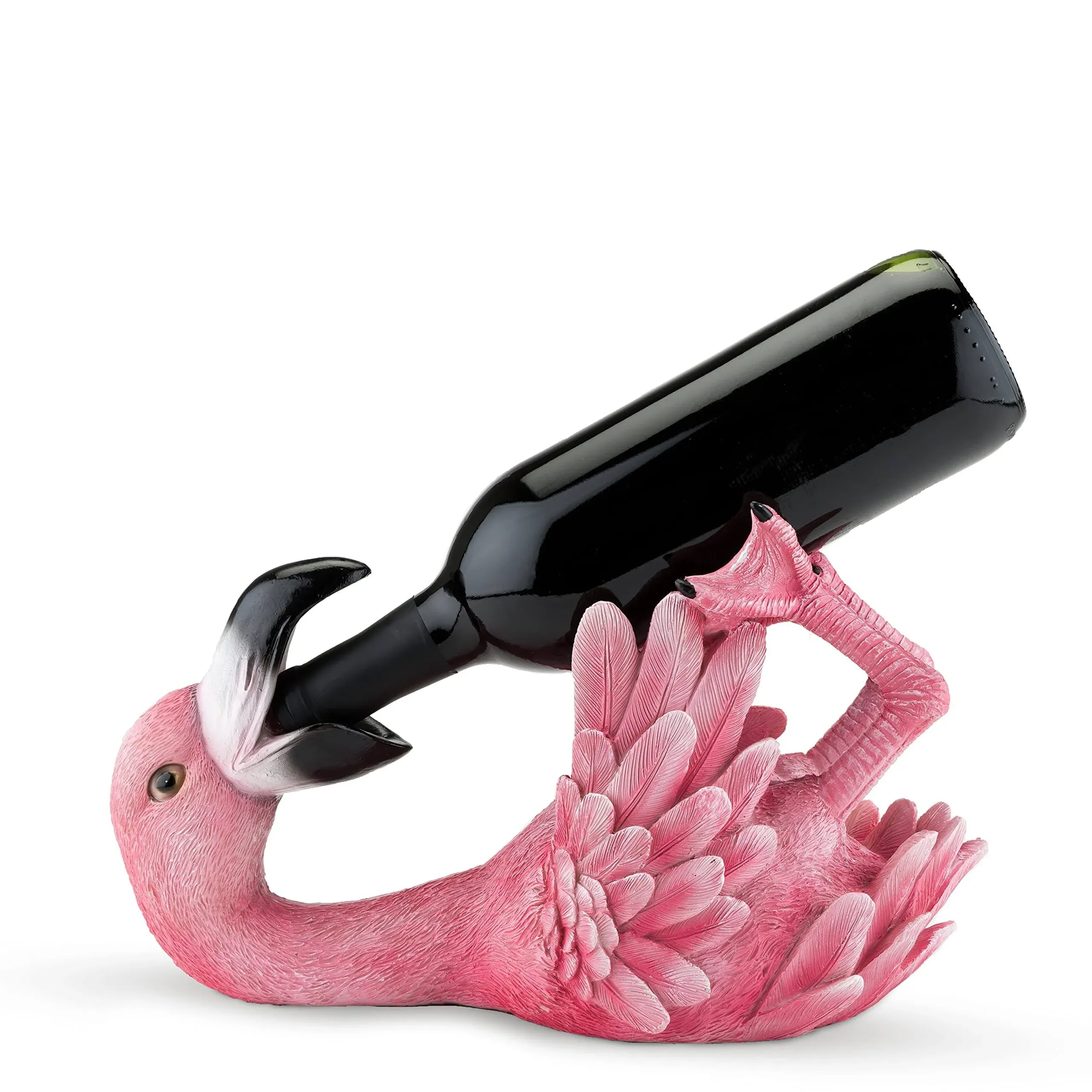 True Polyresin Flirty Flamingo Bottle Holder