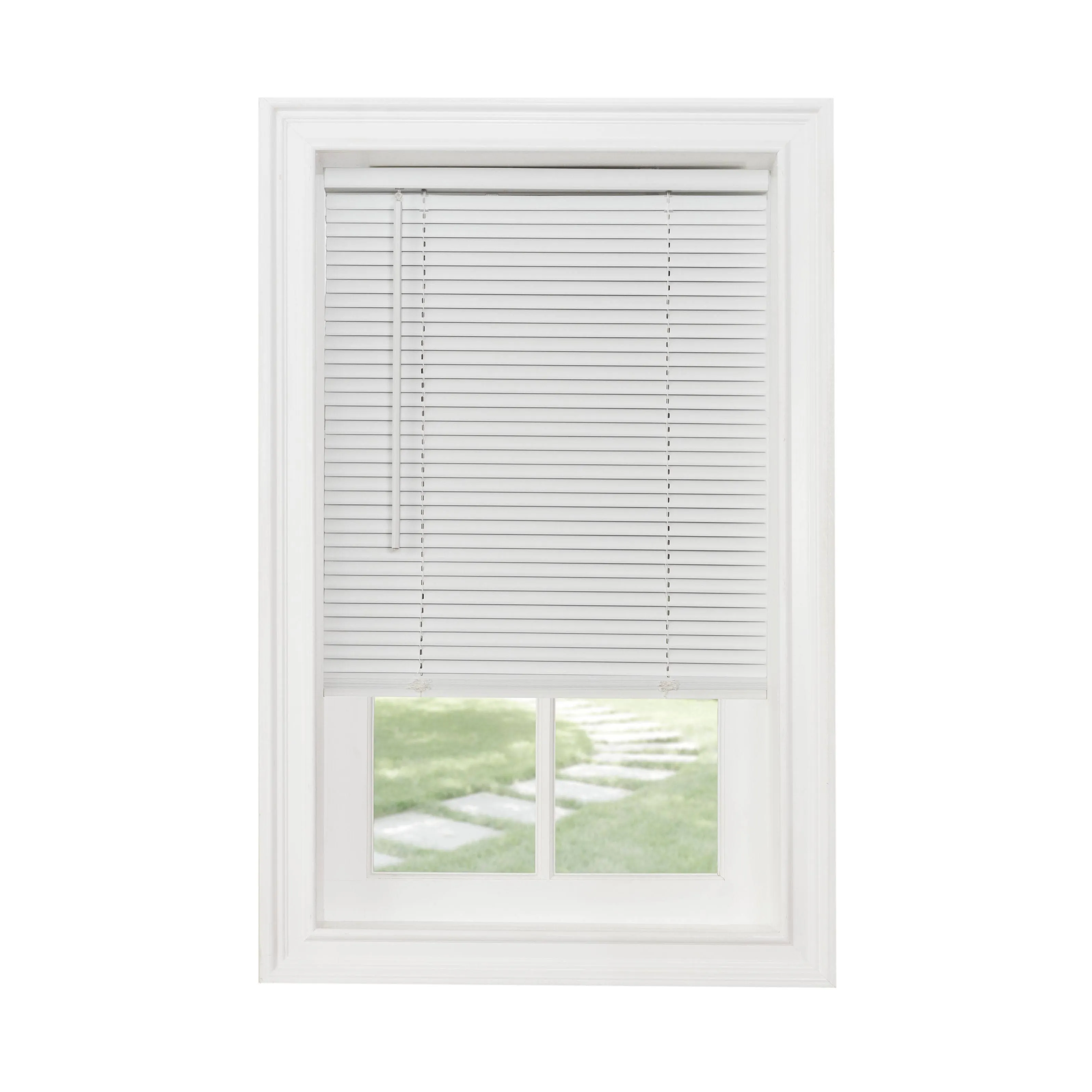 Achim Cordless GII Morningstar 1" Light Filtering Mini Blind, White, 60 in x 64 in