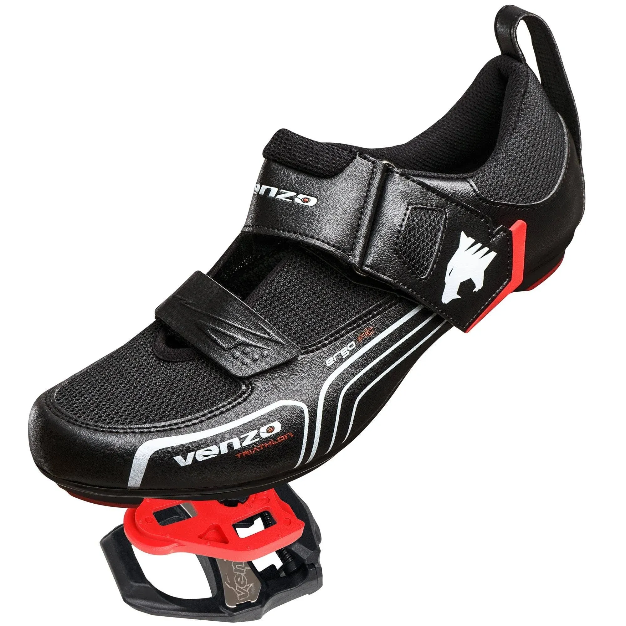 Venzo Men's Road Bicycle Triathlon Shoes