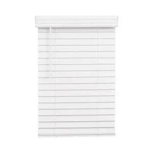 Lotus & Windoware Cordless, 2 inch Faux Wood Blind, 34" Wide x 60" Long, Smooth ...