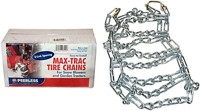 5550 Tire Chain Set Of Two 410/350-6, 12.25x350