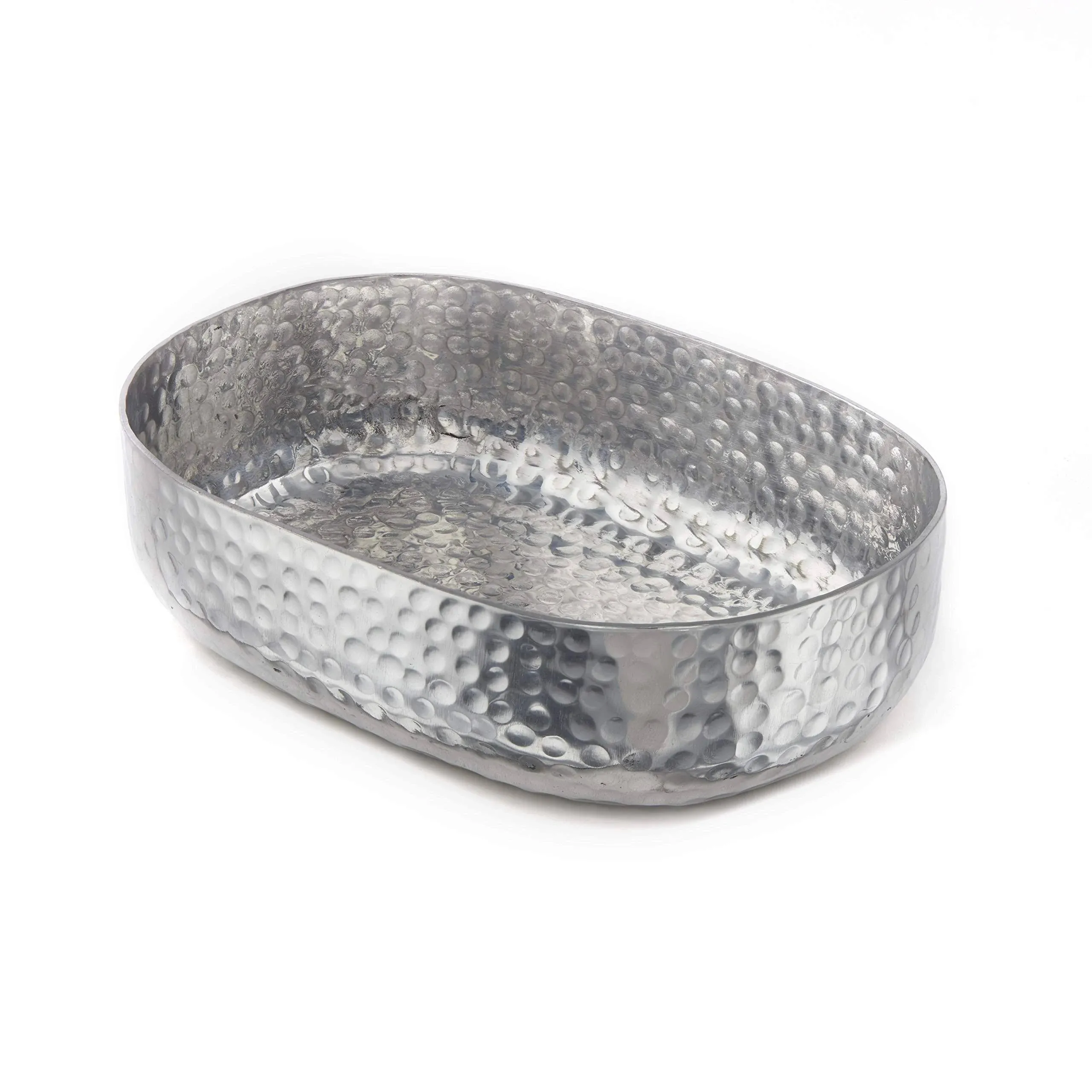 American Metalcraft Hammered Aluminum Oval Entrée Basket ABHS69