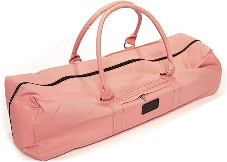 Kindfolk Yoga Duffel Bag with Pocket and Zipper, Pink