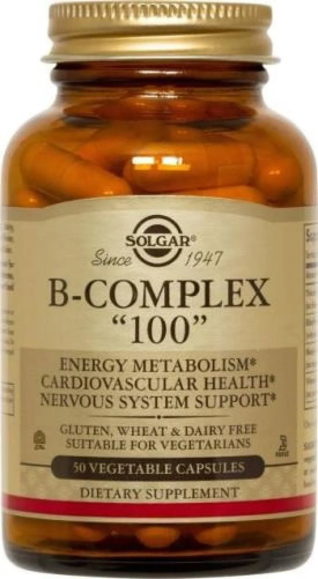 Solgar, B-Complex "100", 250 Vegetable Capsules