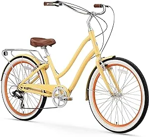 Sixthreezero EVRYjourney Women's 26-inch 7-Speed Step-Through Hybrid Cruiser Bicycle Cream