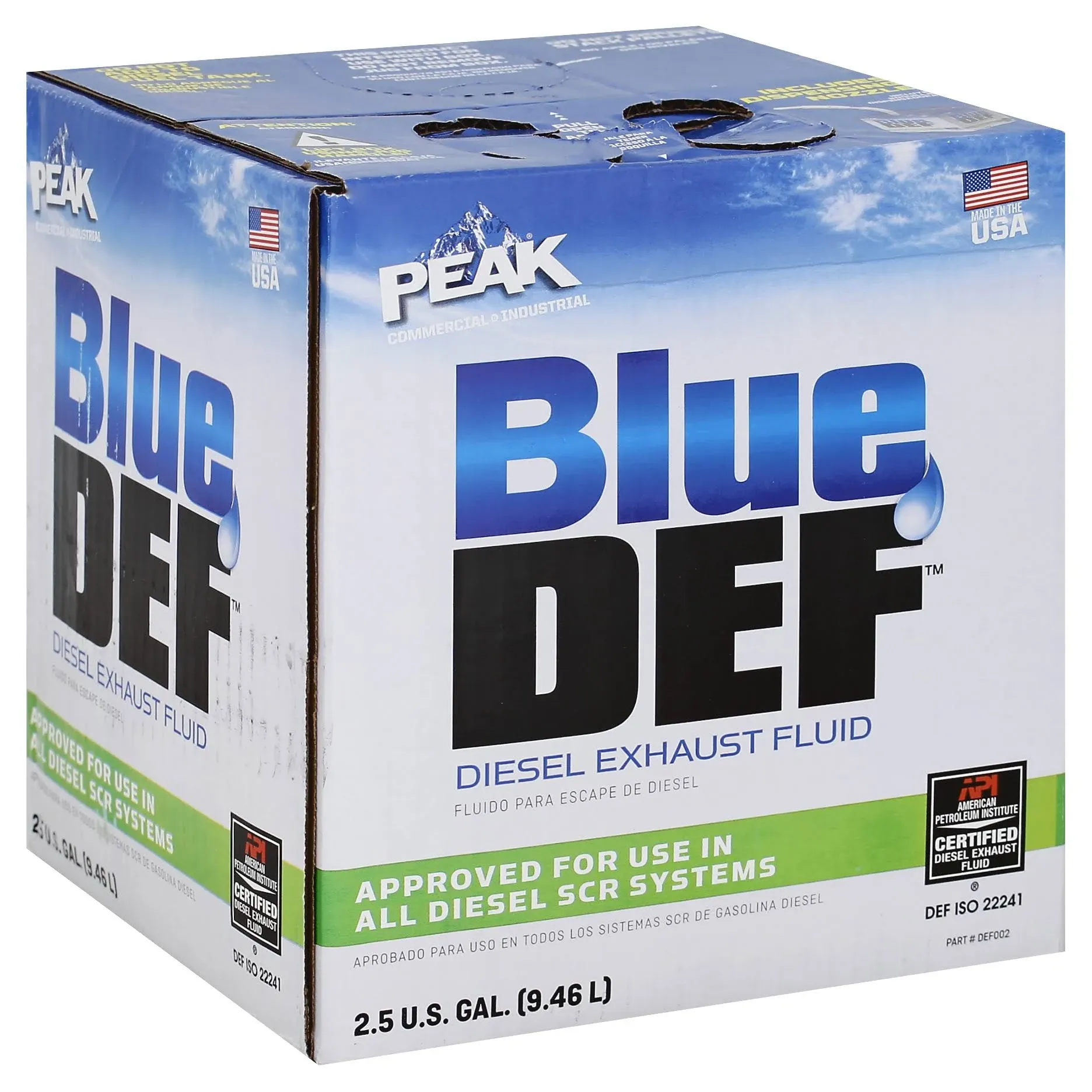 BLUEDEF Diesel Exhaust Fluid, 2.5 gal