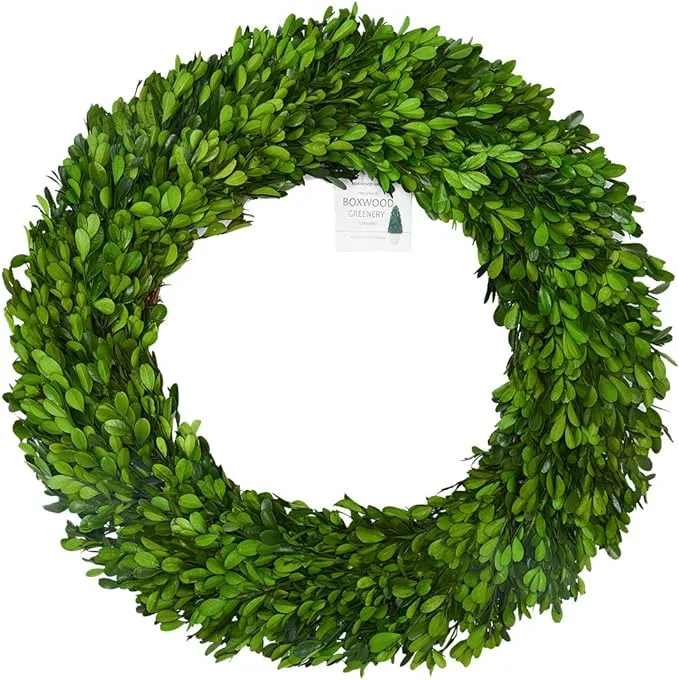 Boxwoodvalley 24 inch XX-Large Boxwood Wreath Wedding Home Decoration Farmhouse ...