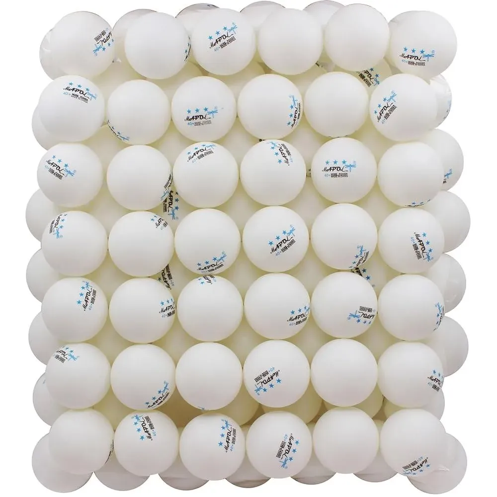 100 Pack White 3-Star Table Tennis Balls Advanced Training Ping Pong Ball