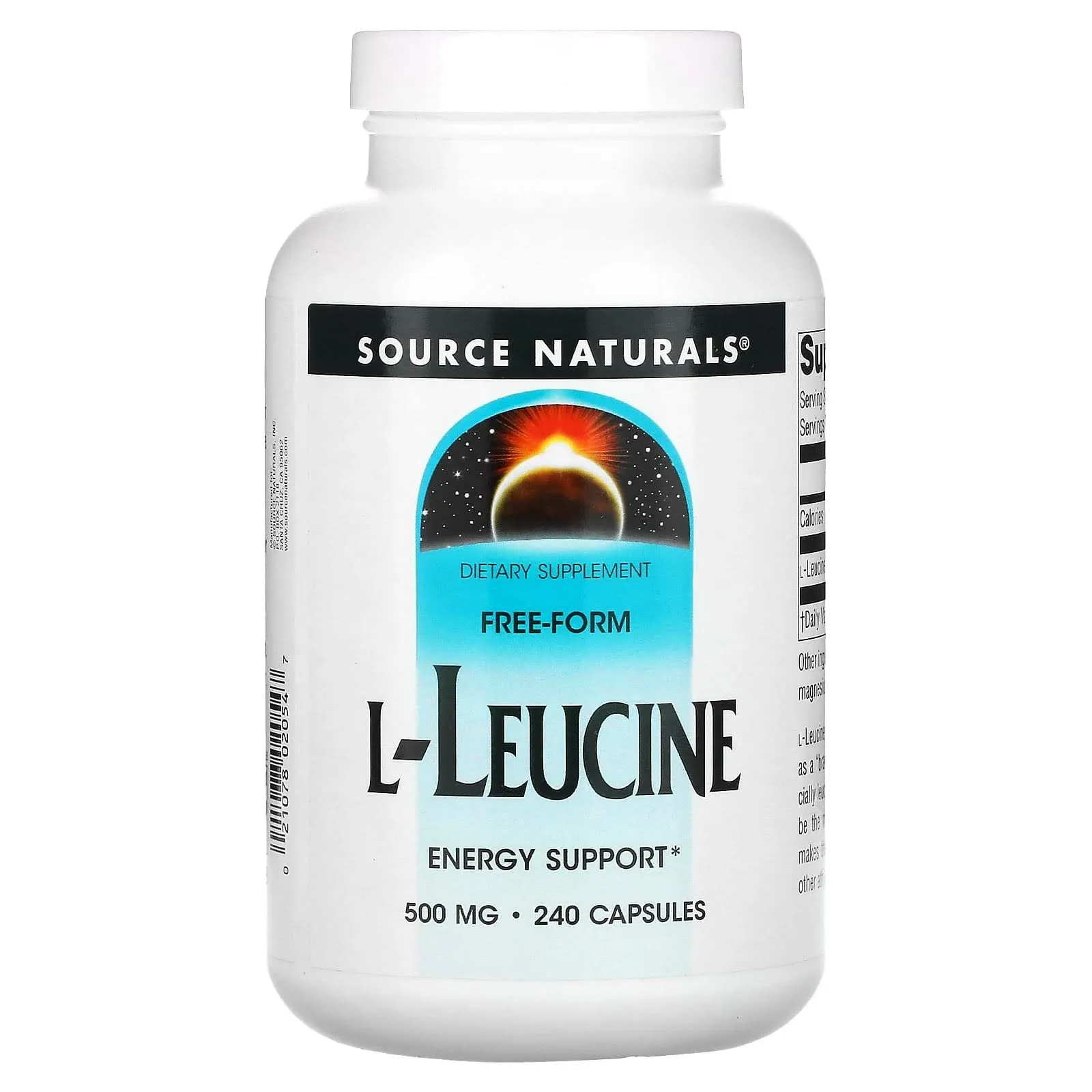 Source Naturals, L-Leucine, 500 mg, 240 Capsules on OnBuy