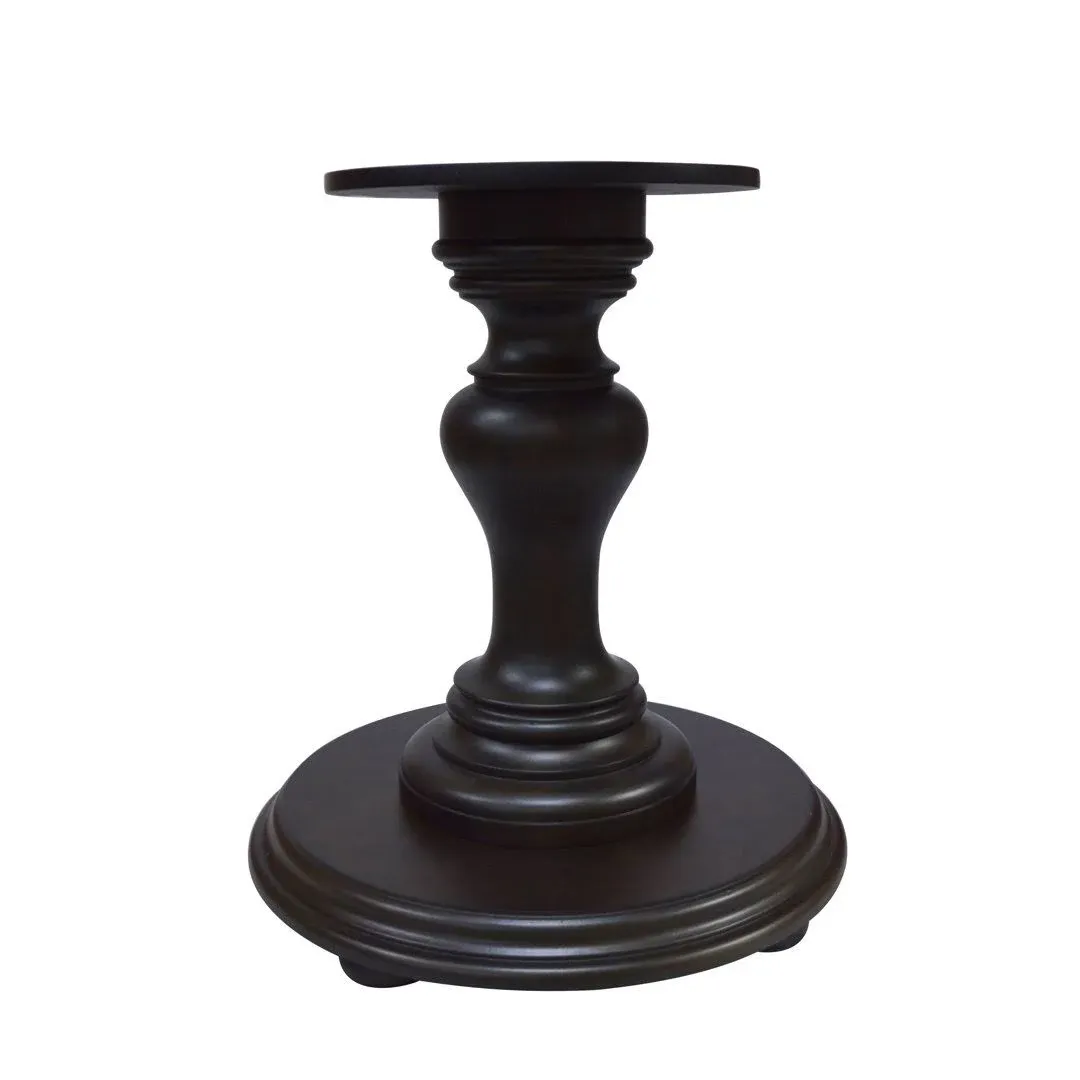 Bingltd - 29" Tall Brown Bradford Round Pedestal Table Base (WH-Bradford29-NB-Brown)