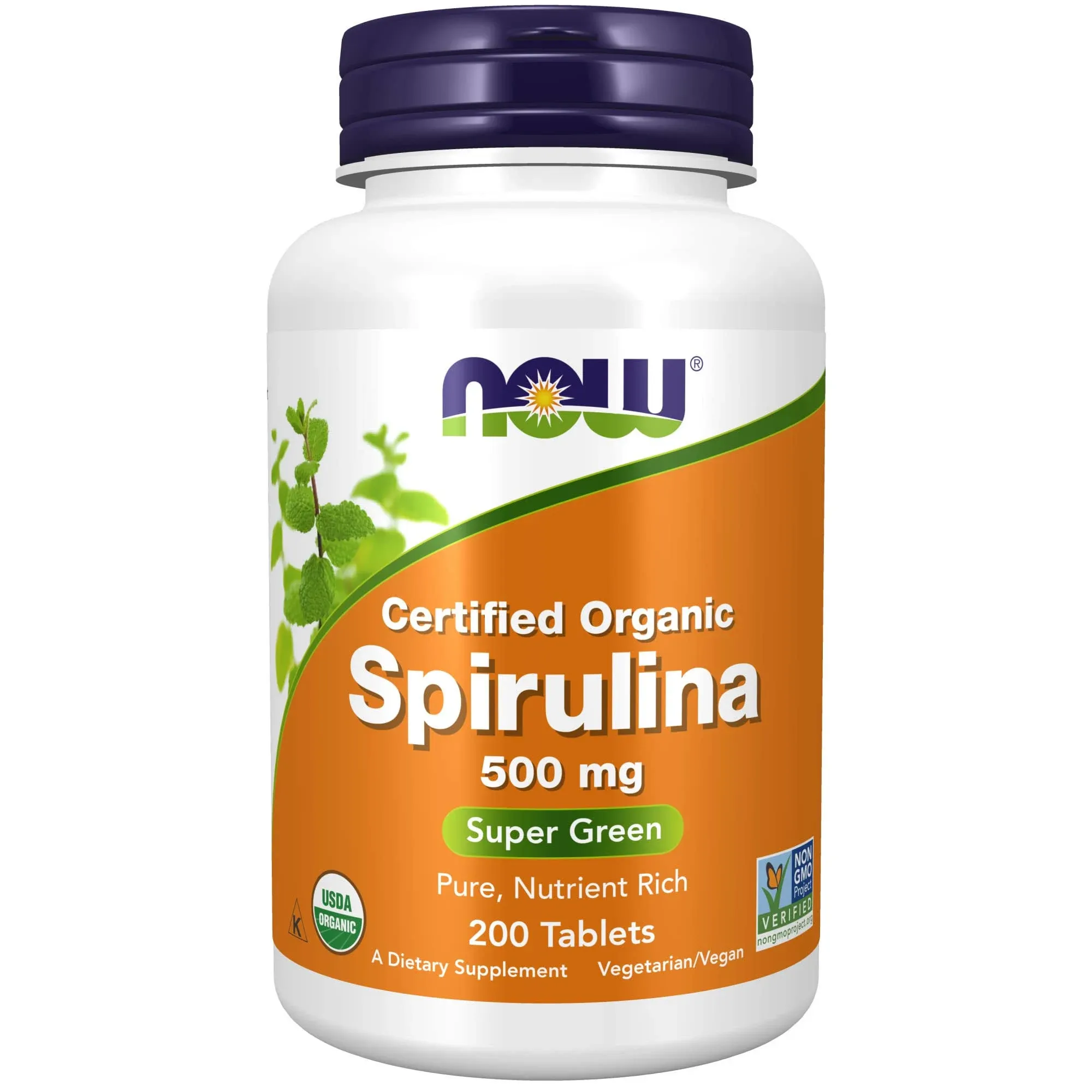 Now Foods Spirulina 500 mg - 200 Tablets