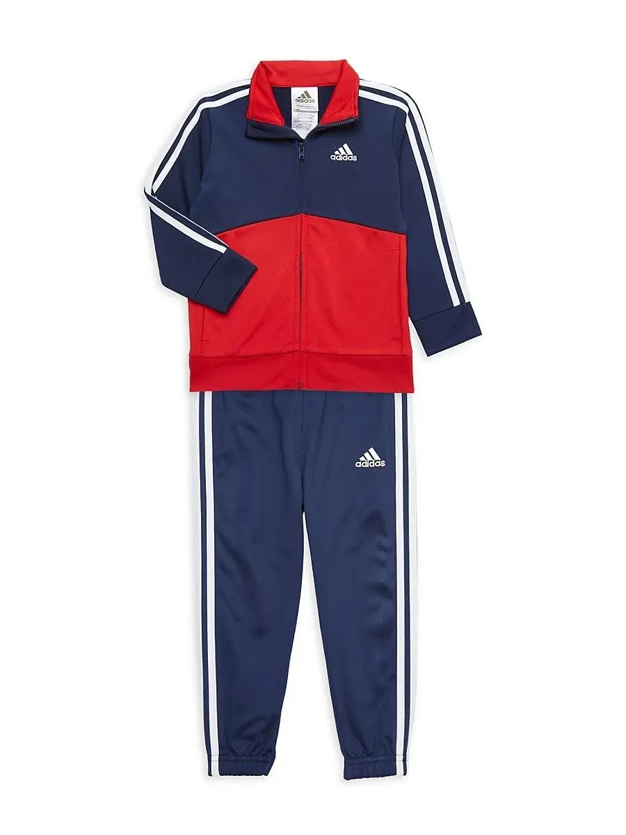 Adidas Boys 2-Piece Color Block Tricot Track Set