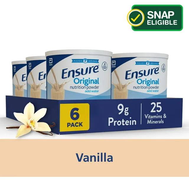 Ensure Original Nutrition Shake Powder, Vanilla - 14 oz canister