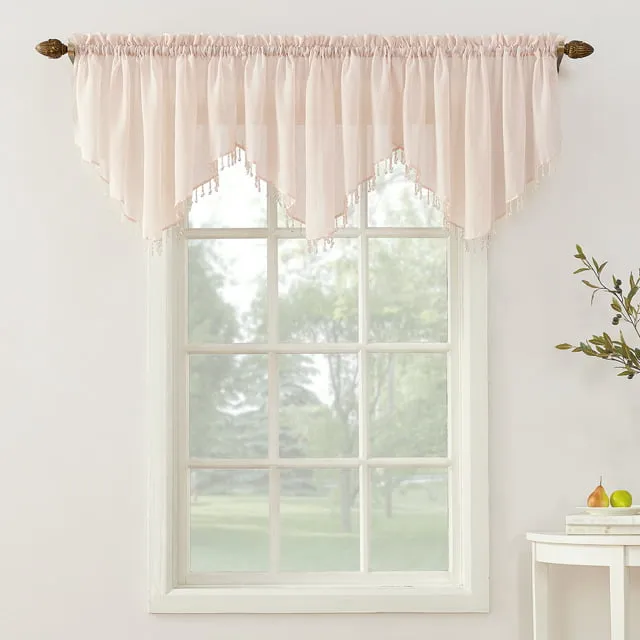 No. 918 Erica Crushed Sheer Voile Ascot Valance