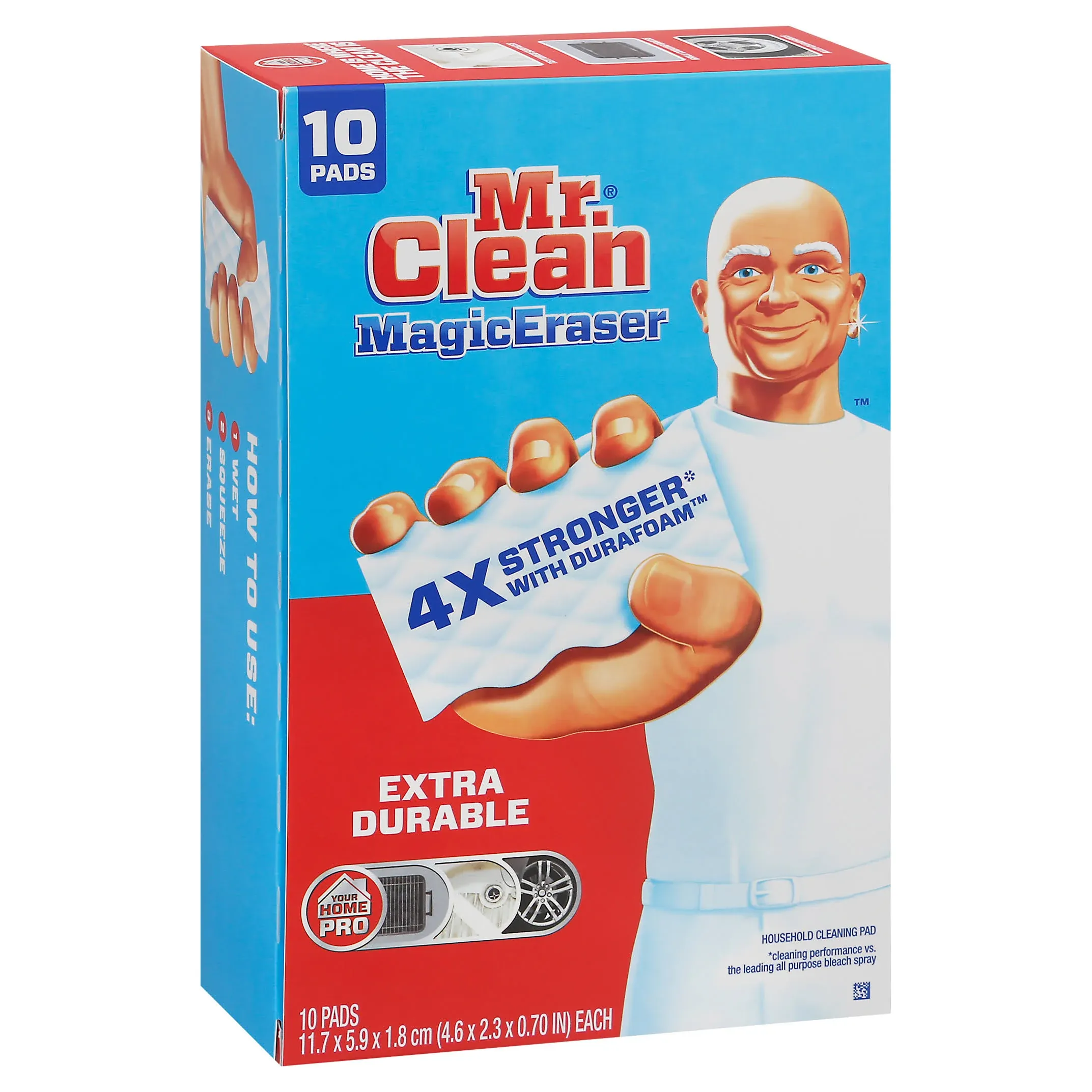 Mr. Clean Extra Durable Scrub Magic Eraser Sponges - 10ct