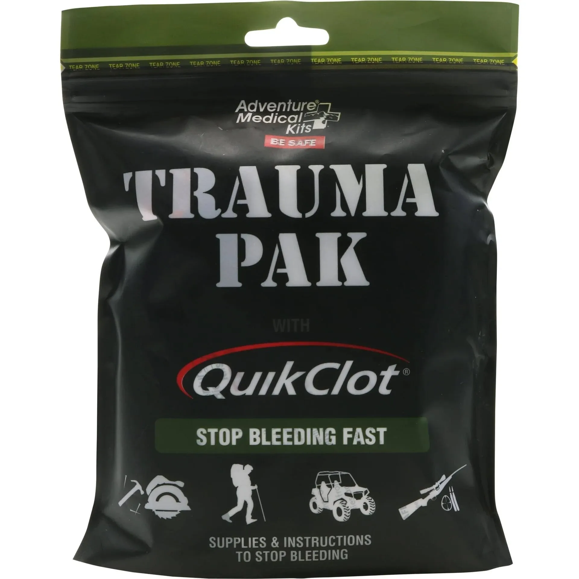 Adventure Medical Kits Be Safe Trauma Pak, with QuikClot