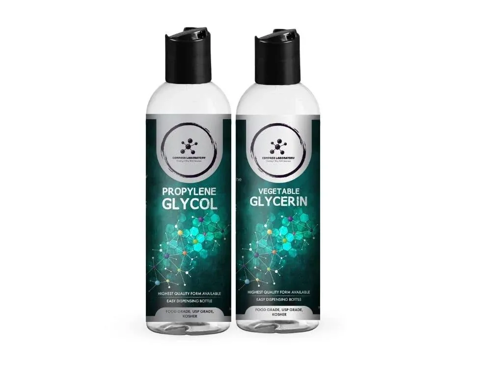 Glycol and Vegetable Glycerin 2 Pack Bundle 500mL Each � Non-Toxic, Safe, 100% P