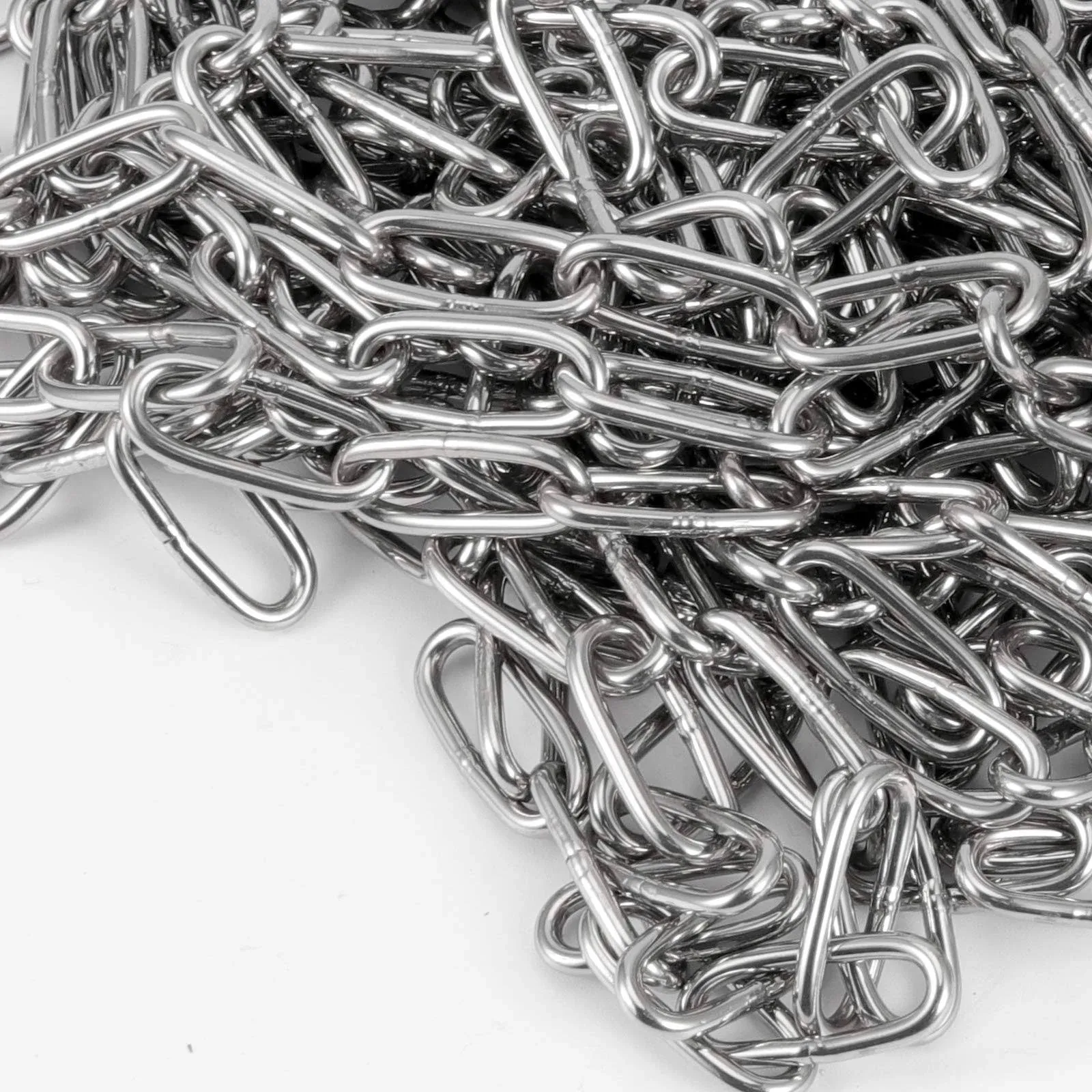 32.8ft 1/8&#034; Stainless Steel Chain – Heavy-Duty Metal Chain for Hanging Plants