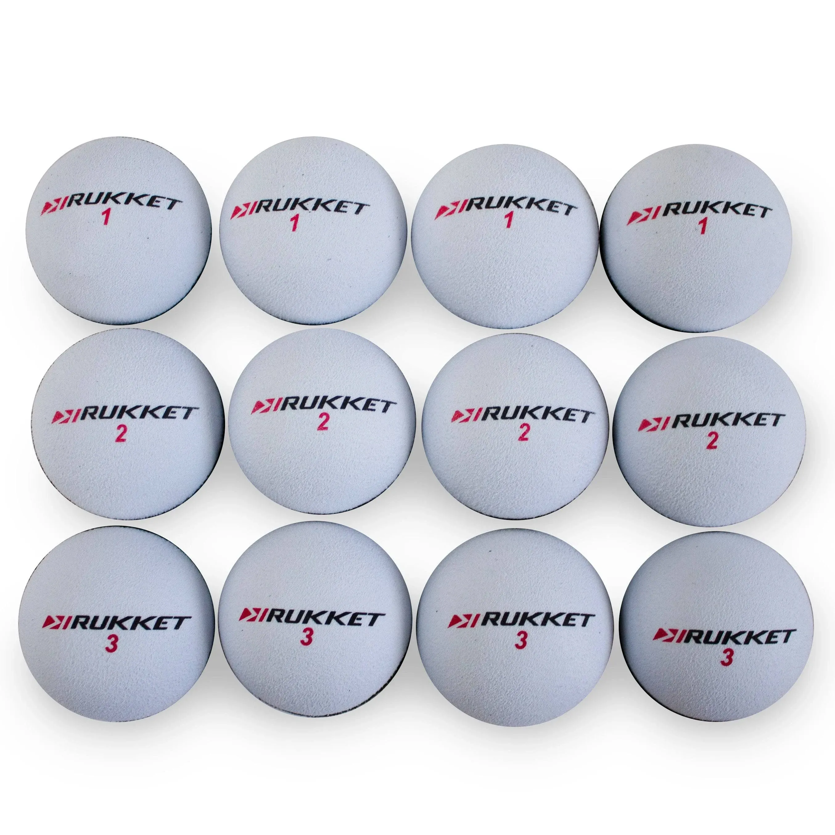 Rukket Practice Golf Ball, Almost Sponge Balls for Indoor Foam Training, Limited Flight High Visibility Birdie Tools