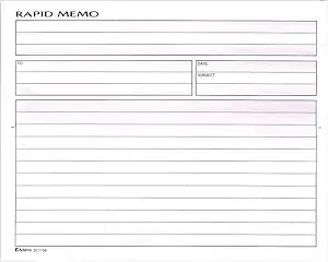 Adams Spiral Memo Books, 8-1/2x7-1/4