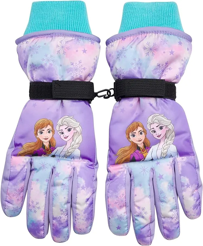 Disney Girls' Winter Insulated Snow Ski Gloves – Minnie Mouse or Frozen II Elsa ...