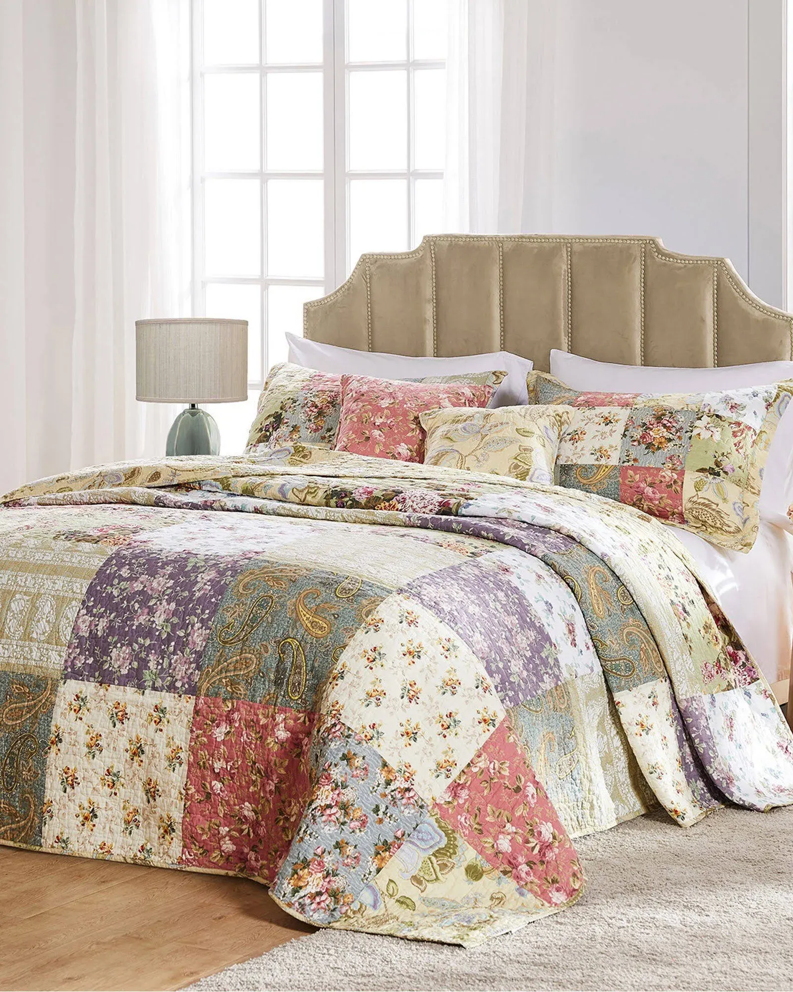 Greenland Home Fashions Blooming Prairie Bedspread Set, Size: Twin